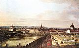 Famous Vienna Paintings - View of Vienna from the Belvedere